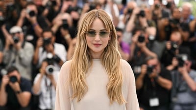 Jennifer Lawrence poses during a photocall for the film "Die, My Love" at the Cannes Film Festival. (Photo by Bertrand GUAY / AFP) (AFP) Jennifer Lawrence poses during a photocall for the film "Die, My Love" at the Cannes Film Festival. (Photo by Bertrand GUAY / AFP) (AFP)