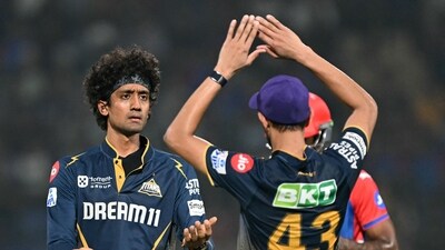 For GT, Arshad Khan, Prasidh Krishna and Sai Kishore took a wicket each. (AFP)