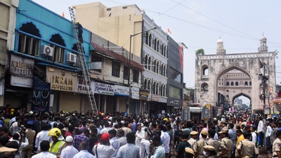 Telangana Disaster Response and Fire Services DG, Y Nagi Reddy, said, “The preliminary examination shows that the cause was a short circuit.” (REUTERS)