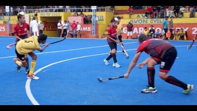 Matches of the festival will continue every Saturday and Sunday, with grand finals in both senior and junior categories scheduled for June 8. The winning teams will be awarded cash prizes worth  ₹2 lakh and trophies. (HT Photo)