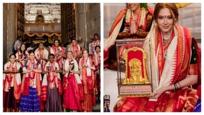 Miss World contestants were given cultural tokens on the visit. (Instagram/@missworld) Miss World contestants were given cultural tokens on the visit. (Instagram/@missworld)