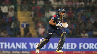 Gujarat Titans' opening batter, Sai Sudharsan, slammed his second Indian Premier League (IPL) century. (PTI)