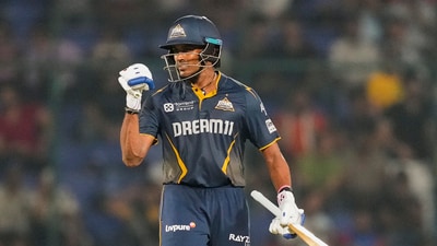 Sai Sudharsan remained unbeaten, smacking 108* off 61 balls. (PTI)