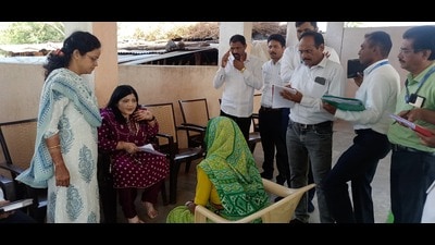 Patients visiting healthcare facilities across the district are being monitored for similar symptoms, officials said on Sunday. (HT) Patients visiting healthcare facilities across the district are being monitored for similar symptoms, officials said on Sunday. (HT)