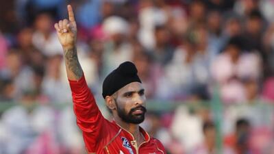 Punjab Kings spinner Harpreet Brar, who took 3/22 in the 10-run win over Rajasthan Royals in IPL at Jaipur’s Sawai Mansingh Stadium on Sunday. (ANI Photo) Punjab Kings spinner Harpreet Brar, who took 3/22 in the 10-run win over Rajasthan Royals in IPL at Jaipur’s Sawai Mansingh Stadium on Sunday. (ANI Photo)