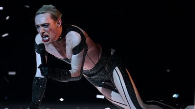 Winner of Eurovision 2024, Swiss vocalist Nemo, performs during the final of the Eurovision Song Contest 2025 at the St. Jakobshalle arena in Basel on May 18, 2025. (Photo by Fabrice COFFRINI / AFP) (AFP) Winner of Eurovision 2024, Swiss vocalist Nemo, performs during the final of the Eurovision Song Contest 2025 at the St. Jakobshalle arena in Basel on May 18, 2025. (Photo by Fabrice COFFRINI / AFP) (AFP)