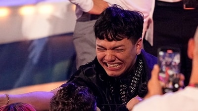JJ from Austria who performed the song "Wasted Love" got emotional after winning the Grand Final of the 69th Eurovision Song Contest, in Basel, Switzerland, Saturday, May 17, 2025. (AP Photo/Martin Meissner) (AP) JJ from Austria who performed the song "Wasted Love" got emotional after winning the Grand Final of the 69th Eurovision Song Contest, in Basel, Switzerland, Saturday, May 17, 2025. (AP Photo/Martin Meissner) (AP)