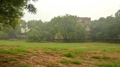 The projet site in Pocket 1, Block B of Vasant Kunj in south Delhi. (HT Archive) The projet site in Pocket 1, Block B of Vasant Kunj in south Delhi. (HT Archive)