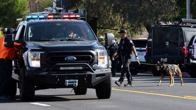 FBI officials surrounded Palm Springs fertility clinic bomber's house and evacuated the area on Saturday, designating it a “blast zone,” according to ABC7. (REUTERS)