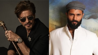 When Vijay Deverakonda reacted to Shah Rukh Khan's 'last of the stars' statement. When Vijay Deverakonda reacted to Shah Rukh Khan's 'last of the stars' statement.