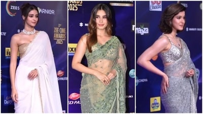 Ananya Panday, Rasha Thadani and Shanaya Kapoor attend the Zee Cine Awards. Ananya Panday, Rasha Thadani and Shanaya Kapoor attend the Zee Cine Awards.