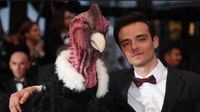 This giant 'bird' raised many questions on the Cannes Film Festival red carpet on Saturday.