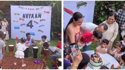 Dia Mirza threw a birthday bash for son Avyaan. Dia Mirza threw a birthday bash for son Avyaan.