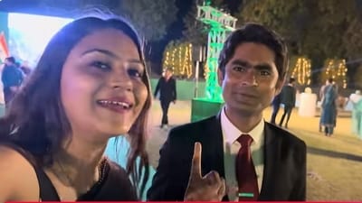 In the vlog, Danish is seen introducing Haryana YouTuber Jyoti Malhotra to other officials and tells them about her channel ‘Travel with Jo’. (Screengrab/YouTube/Travel With Jo) In the vlog, Danish is seen introducing Haryana YouTuber Jyoti Malhotra to other officials and tells them about her channel ‘Travel with Jo’. (Screengrab/YouTube/Travel With Jo)