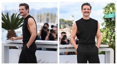 Pedro Pascal poses for the paparazzi at the Cannes Film Festival. Pedro Pascal poses for the paparazzi at the Cannes Film Festival.