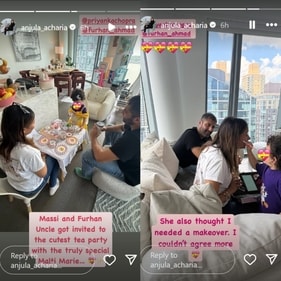 Anjula shared photos as they spent time with Malti. Anjula shared photos as they spent time with Malti.