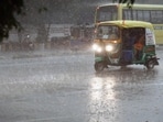 In Delhi, the weather will be partly cloudy with very light to light rain accompanied by thunderstorms.
