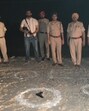 Police at the spot where the encounter took place in Muktsar on Saturday night. (HT Photo)