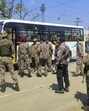 Security personnel stand guard amid tensions in Kangpokpi district of Manipur. (PTI Photo) Security personnel stand guard amid tensions in Kangpokpi district of Manipur. (PTI Photo)