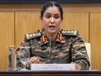 Army Colonel Sofiya Qureshi addresses the media on 'Operation Sindoor', in New Delhi. Army Colonel Sofiya Qureshi addresses the media on 'Operation Sindoor', in New Delhi.