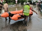 Bengaluru floods: :Boats were deployed in Bengaluru's Horamavu area after heavy rains on Sunday night caused severe flooding.