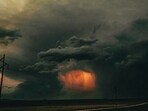 A massive tornado was seen near Hutchinson in Kansas A massive tornado was seen near Hutchinson in Kansas