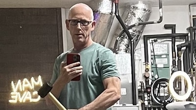 Scott Adams, creator of Dilbert, has announced he is diagnosed with aggressive prostate cancer, similar to Joe Biden's. (@scottadams925/Instagram) Scott Adams, creator of Dilbert, has announced he is diagnosed with aggressive prostate cancer, similar to Joe Biden's. (@scottadams925/Instagram)
