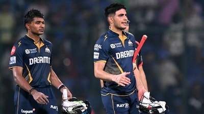 Sai Sudharsan and Shubman Gill powered Gujarat Titans to playoffs. (AFP) Sai Sudharsan and Shubman Gill powered Gujarat Titans to playoffs. (AFP)