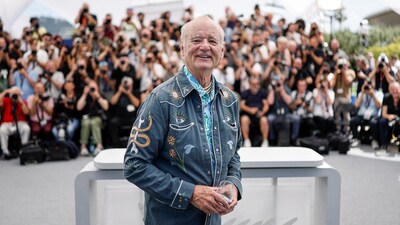 Cast member Bill Murray poses during a photocall for film "The Phoenician Scheme" in competition at the 78th Cannes Film Festival in Cannes, France, May 19, 2025. REUTERS/Benoit Tessier     TPX IMAGES OF THE DAY (REUTERS)