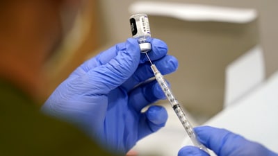 Covid test kits are rising because of surging covid cases. (AP) Covid test kits are rising because of surging covid cases. (AP)