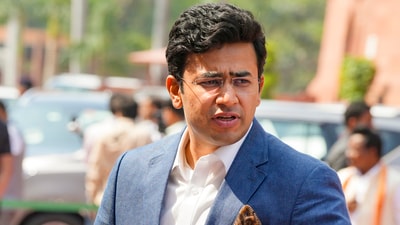 BJP MP Tejasvi Surya. (PTI) BJP MP Tejasvi Surya. (PTI)