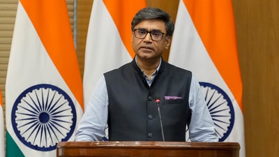 Foreign Secretary Vikram Misri speaks during a special briefing. (MEA file)