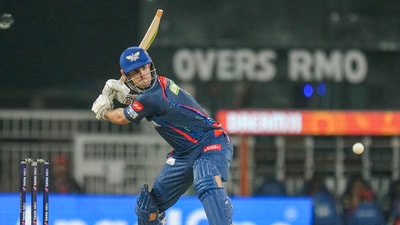 LSG posted 205/7 in 20 overs. (PTI) LSG posted 205/7 in 20 overs. (PTI)