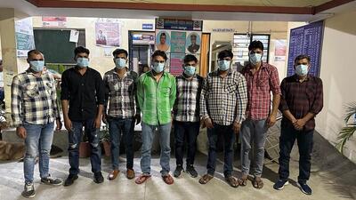 Police said they arrested 17 accused people from two different examination centres following a tip off. Police said they arrested 17 accused people from two different examination centres following a tip off.