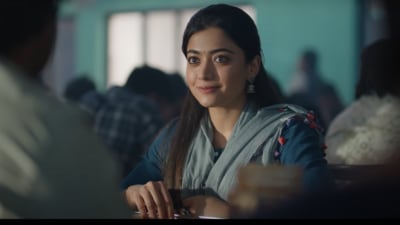 Rashmika Mandanna plays a college student in Rahul Ravindran's The Girlfriend. Rashmika Mandanna plays a college student in Rahul Ravindran's The Girlfriend.