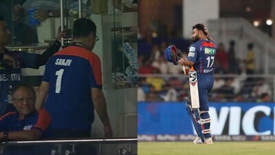 Sanjeev Goenka was not impressed with Rishabh Pant's failure with the bat against SRH. (X and AP Image) Sanjeev Goenka was not impressed with Rishabh Pant's failure with the bat against SRH. (X and AP Image)