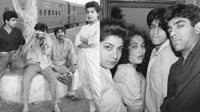 Shah Rukh Khan took a train journey with his friends in the early 90s. Shah Rukh Khan took a train journey with his friends in the early 90s.