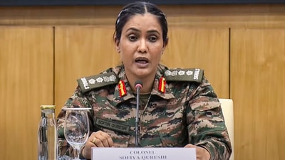 Army Colonel Sofiya Qureshi addresses the media on 'Operation Sindoor', in New Delhi. (@MEAIndia) Army Colonel Sofiya Qureshi addresses the media on 'Operation Sindoor', in New Delhi. (@MEAIndia)