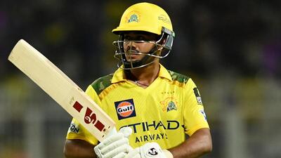 Teenaged batter Ayush Mhatre is among the rare positives in a bleak season for five-time IPL champions Chennai Super Kings. (REUTERS)