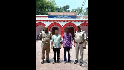 The two men arrested by the Lucknow police (HT Photo)