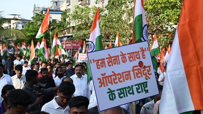 Two booked in UP for raising Pakistan Zindabad slogan in Agra's Tiranga rally (HT photo)