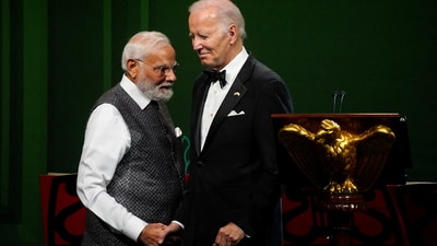 PM Modi expressed "deep concerns" over Joe Biden's cancer diagnosis (HT photo)