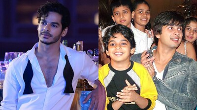 Ishaan Khatter with his half-brother Shahid Kapoor Ishaan Khatter with his half-brother Shahid Kapoor
