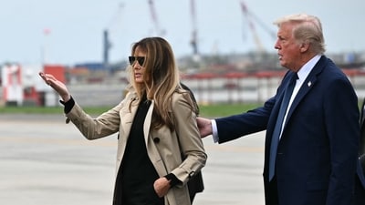 US President Donald Trump and First Lady Melania Trump (AFP) US President Donald Trump and First Lady Melania Trump (AFP)
