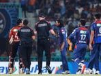 Sunrisers Hyderabad's Abhishek Sharma gets into a heated moment with Lucknow Super Giants' Digvesh Singh Rathi during IPL 2025 match in Lucknow Sunrisers Hyderabad's Abhishek Sharma gets into a heated moment with Lucknow Super Giants' Digvesh Singh Rathi during IPL 2025 match in Lucknow
