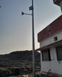 GMDA officials said that these CCTV cameras are connected with the integrated command and control centre of the authority, adding that 26 smart floodlights have also been installed at these locations for better monitoring at night in Gurugram. (HT PHOTO) GMDA officials said that these CCTV cameras are connected with the integrated command and control centre of the authority, adding that 26 smart floodlights have also been installed at these locations for better monitoring at night in Gurugram. (HT PHOTO)