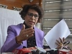 Haryana State Commission for Women chairperson Renu Bhatia on Thursday visited the campus of Ashoka University in connection with the recent comments made by an associate professor on his social media accounts regarding Operation Sindoor. 
