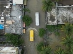 Heavy rains have severely lashed Bengaluru over the last two days, with IMD predicting rainfall for the city throughout the week. Heavy rains have severely lashed Bengaluru over the last two days, with IMD predicting rainfall for the city throughout the week.
