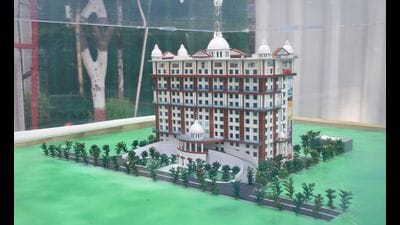 A model of the proposed high-tech building (HT) A model of the proposed high-tech building (HT)