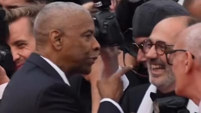 Denzel Washington got into an argument with a photographer at Cannes. Denzel Washington got into an argument with a photographer at Cannes.